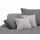 Home Affaire "Imola, bequem, aktuelle Steppung im Sitz, L-Form, Breite 270cm", silber (silber, grau), B:270cm H:90cm T:170cm, Microfaser PRIMABELLE (100% Polyester) / Struktur (82% Polyester, 9% Viscose, 7% Baumwolle, 2% Nylon);Kunstleder SOFTLUX /