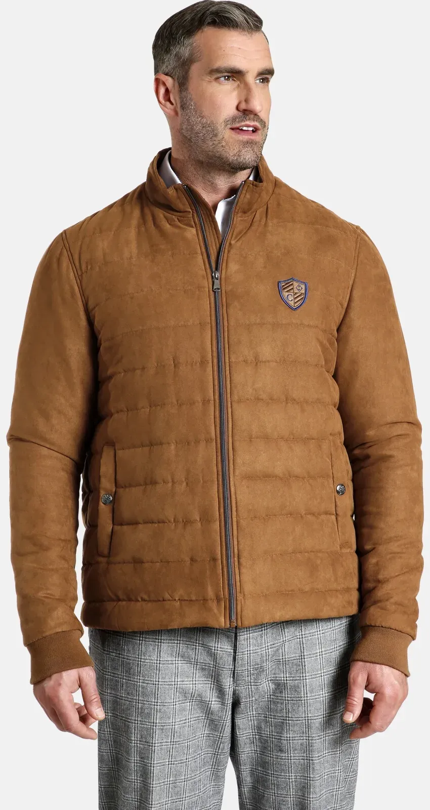 Steppjacke CHARLES COLBY "Steppjacke SIR LAWRENCE" Gr. 62, braun Herren Jacken