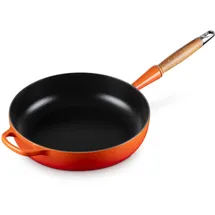 Le Creuset Signature Sautépfanne 28 cm ofenrot mit Holzgriff