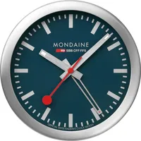 Mondaine A997.MCAL.46SBV.2 12,5 cm silber-blau