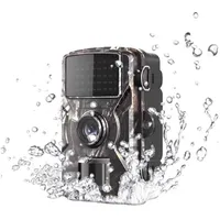 Jioson Überwachungskamera mit Bewegungsmelder, Verbesserte Nachtsicht 12MP Wildkamera (1080P, IP66 Wasserdicht Sicherheitstechnik, Ideal für Außensicherheit) schwarz