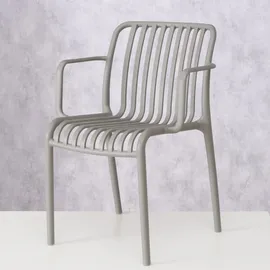 Boltze Quito Kunststoffstuhl Grau