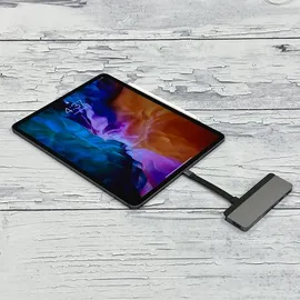 Hyper HyperDrive Duo 7-in-2 Dock für MacBook Pro/Air – Space Gray, HD28C-SILVER, grau