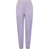 URBAN CLASSICS Ladies High Waist Ballon Velvet Sweat Pants in Violet, Größe M