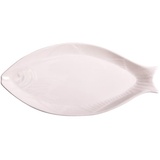 DOITOOL Ovaler Fischteller für die Küche, reinweiß, 1 Stück