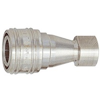 Riegler Hydraulikkupplung beidseitig absperr., ES 1.4305, G 1/4 IG