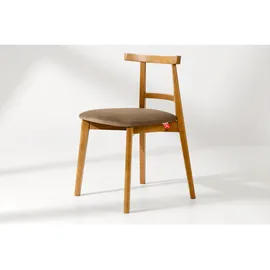 Konsimo Holzstuhl 2er-Set ¦ beige ¦ Maße (cm): B: 47 H: 76