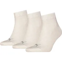 Puma Socken Quarter Plain 3er Pack Weiß 39-42