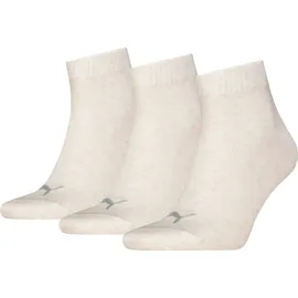 Puma Socken Quarter Plain 3er Pack Weiß 39-42