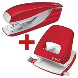 Leitz Tacker-Locher-Büroset »5502 & 5008 NeXXt WOW« rot