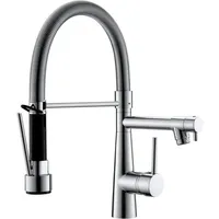 Timaco Wasserhahn Küche mit Ausziehbarer Brause Chrom