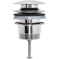 Duravit Push-open Ventil, Montagezubehör, edelstahl gebürstet