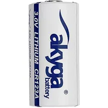 Akyga CR123 Fotobatterie CR-123A Li-MnO2 1500 mAh 3V 1St.