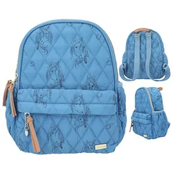 DEPESCHE Rucksack Miss Melody Blue Quilt Kunstfaser blau