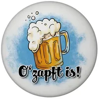 Speecheese O’zapft is! Magnet rund mit Bierkrug EIN bunter