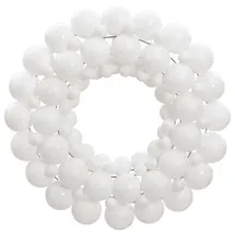 vidaXL Weihnachtskranz Weiß 45 cm Polystyrol