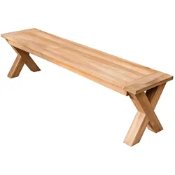 riess-ambiente Gartenbank EMPIRE TEAK - 180cm Sitzbank Teakholz wetterfest