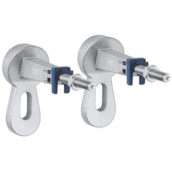 Grohe Wandwinkel Rapid SL, für Vorwand-Montage, Befestigung an Mauerwerk oder Ständerwand, 2 Stück 3855800M