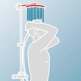 Schulte DuschMaster Rain II Square weiß mit Ablage ExpressPlus EP9635104 02