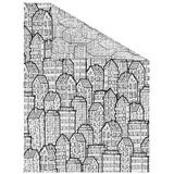 Lichtblick Fensterfolie Stadt 1 St., blickdicht, strukturiertKlebepunkte, selbstklebend, Sichtschutz, schwarz weiß B/L: ca. 50x50 cm (B x L) cm