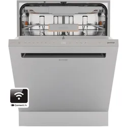 GORENJE Unterbaugeschirrspüler "GU673B65X", B (A-G), silber (eh19), B:59,8cm H:81,6cm T:57,5cm, Geschirrspüler, TotalDry - auto. Türöffnung