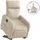 vidaXL Relaxsessel mit Aufstehhilfe Polyester 89,5 x 95,5 x 0 cm Creme