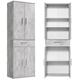mokebo Der Praktische Mehrzweckschrank 60 x 180 x 34 cm Grau