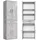mokebo Der Praktische Mehrzweckschrank 60 x 180 x 34 cm Grau