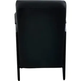 K+W Komfort & Wohnen Cocktailsessel K+W KOMFORT & WOHNEN, schwarz (nero), B:62cm H:77cm T:83cm, Sessel, Cocktailsessel, mit bezogenen Armlehnen, Gestell in Metall schwarz Struktur
