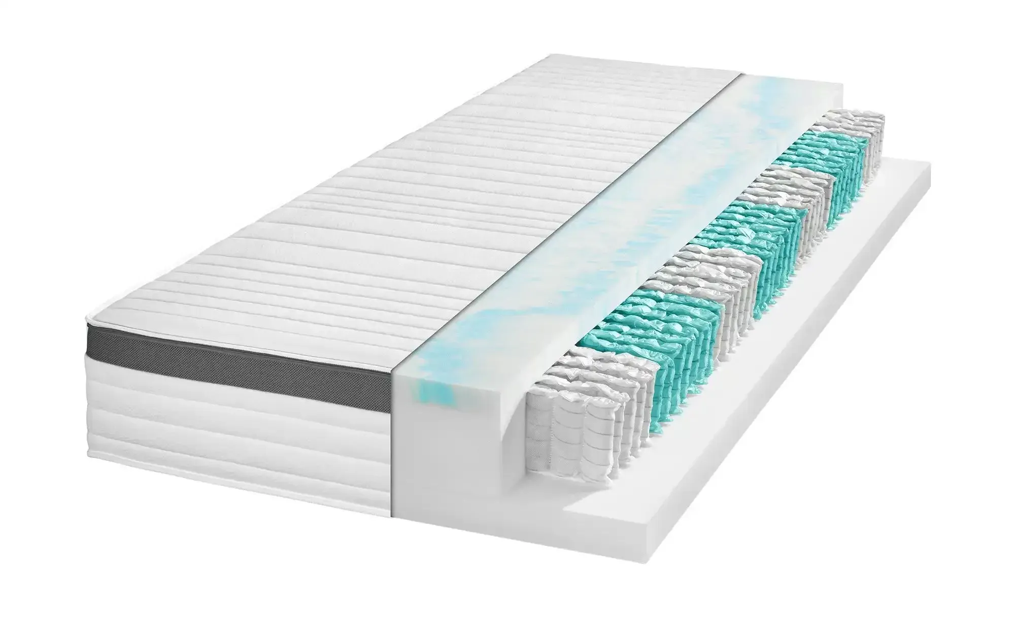 Tonnentaschenfederkernmatratze  Trendline 1000 Gel ¦ weiß ¦ Maße (cm): B: 90 H: 25