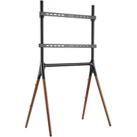 Logilink TV-Rack 50 x 138 x 80 cm Braun/Schwarz Aluminium/Holz/Metall/Stahl