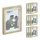 Relaxdays 10er Set, Bilderrahmen 10x15 Weiß,Braun