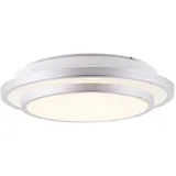 Lightbox 1 LED Ø 28 cm Metall/Kunststoff silber/weiß
