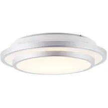 Lightbox 1 LED Ø 28 cm Metall/Kunststoff silber/weiß