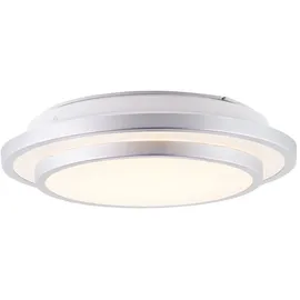 Lightbox 1 LED Ø 28 cm Metall/Kunststoff silber/weiß
