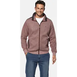 Sweatjacke BABISTA "Sweatjacke FENDORO", Herren, Gr. 3XL, rot (dunkelrot), Obermaterial: 100% Baumwolle CO., Sweatjacken Sweatjacke