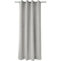 APELT Vorhang APELT "TASSILO" Gr. 1, grau, B:135cm H:245cm, Polyester, Gardinen, HxB: 245x135, Tassilo, Ösenschal mit Mettalösen