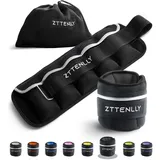 ZTTEN Gewichtsmanschetten für Knöchel & Handgelenk - Verstellbar (1.35-6.75 kg/Paar), Atmungsaktives Mercerized Cotton, Rutschfester Komfort für Training, Joggen, Fitness - Unisex & Kinder