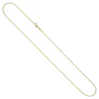 Schmuck Krone Goldkette 1,5mm Kugelketteaus 585 Gelbgold 42cm, Gold 585 goldfarben