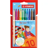 Stabilo Filzstift und Fineliner 10 St. mehrfarbig