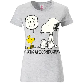LOGOSHIRT Snoopy - Peanuts grau XS