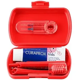 Curaprox Zahnbürste KIDS Travel-Set rot 1 Set
