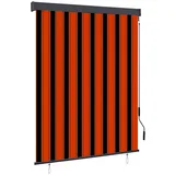 vidaXL Außenrollo 140 x 250 cm Orange/Braun