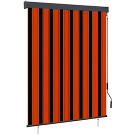 vidaXL Außenrollo 140 x 250 cm Orange/Braun