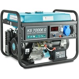Könner & Söhnen KS 7000E G Hybrid Stromerzeuger 5500 Watt, DUAL FUEL Benzin AVR System 230V Generator für Haus,Garage oder Werkstatt
