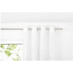 Ondeco Ösenschal Breeze Blickdicht Schals Gardinen Öse Ösengadine Vorhänge 1er Set Farbe: Weiß, Größe: 135x300 cm