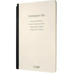 Sigel Notizheft Conceptum flex, Mindmap 3 verschiedene Muster, erweiterbar