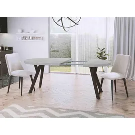 pphu meblokar karol wierczyski Designer Runder Ausziehtisch Ø 100 cm grau