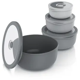 Arendo Rührschüssel Set grau 4-tlg.