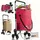 Juskys 3in1 Einkaufstrolley Rot 56 l